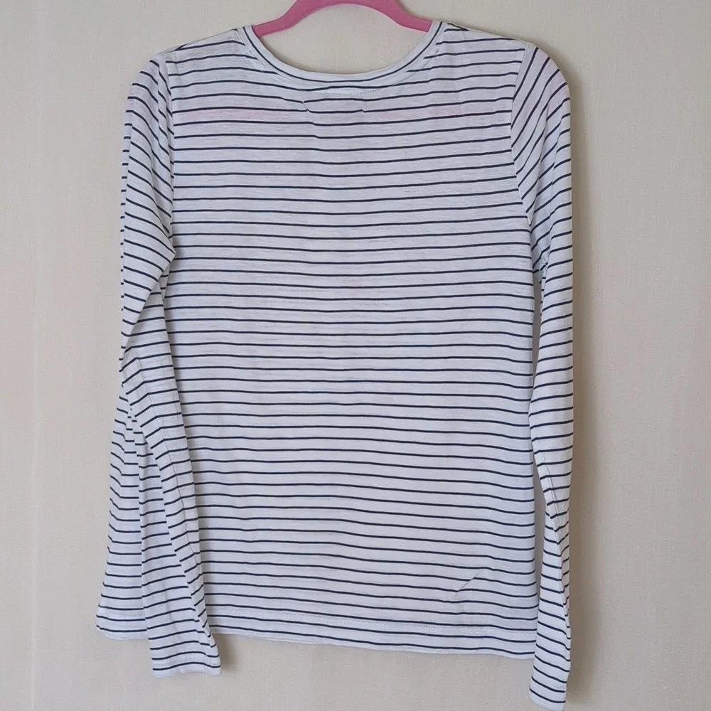 Loft Cotton Top Small Black And White